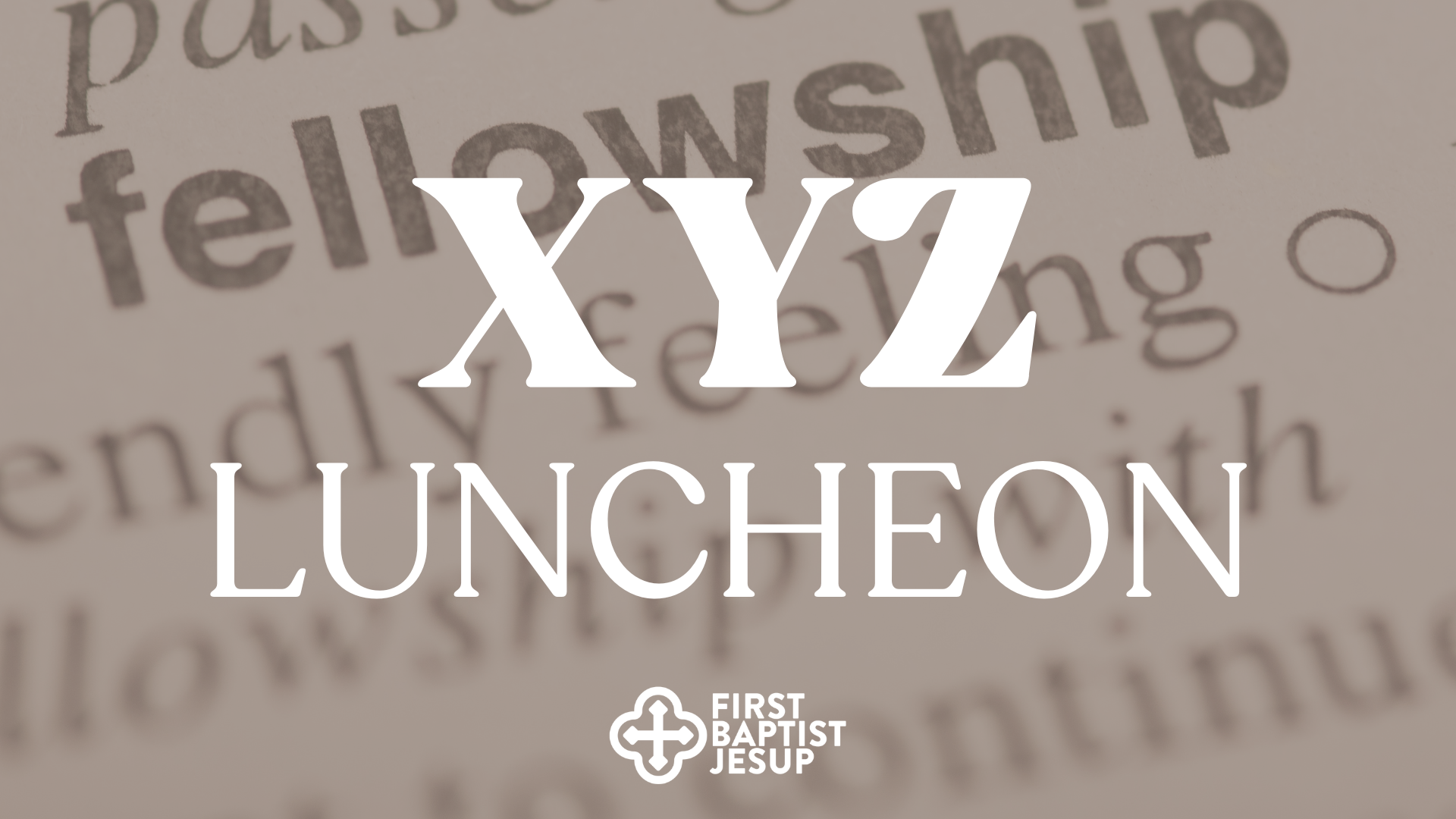 XYZ Monthly Luncheon